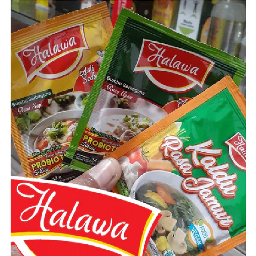 

Halawa 6 Sachet Bumbu Masak Organik Plus Probiotik - Halawa Kaldu Penyedap Rasa