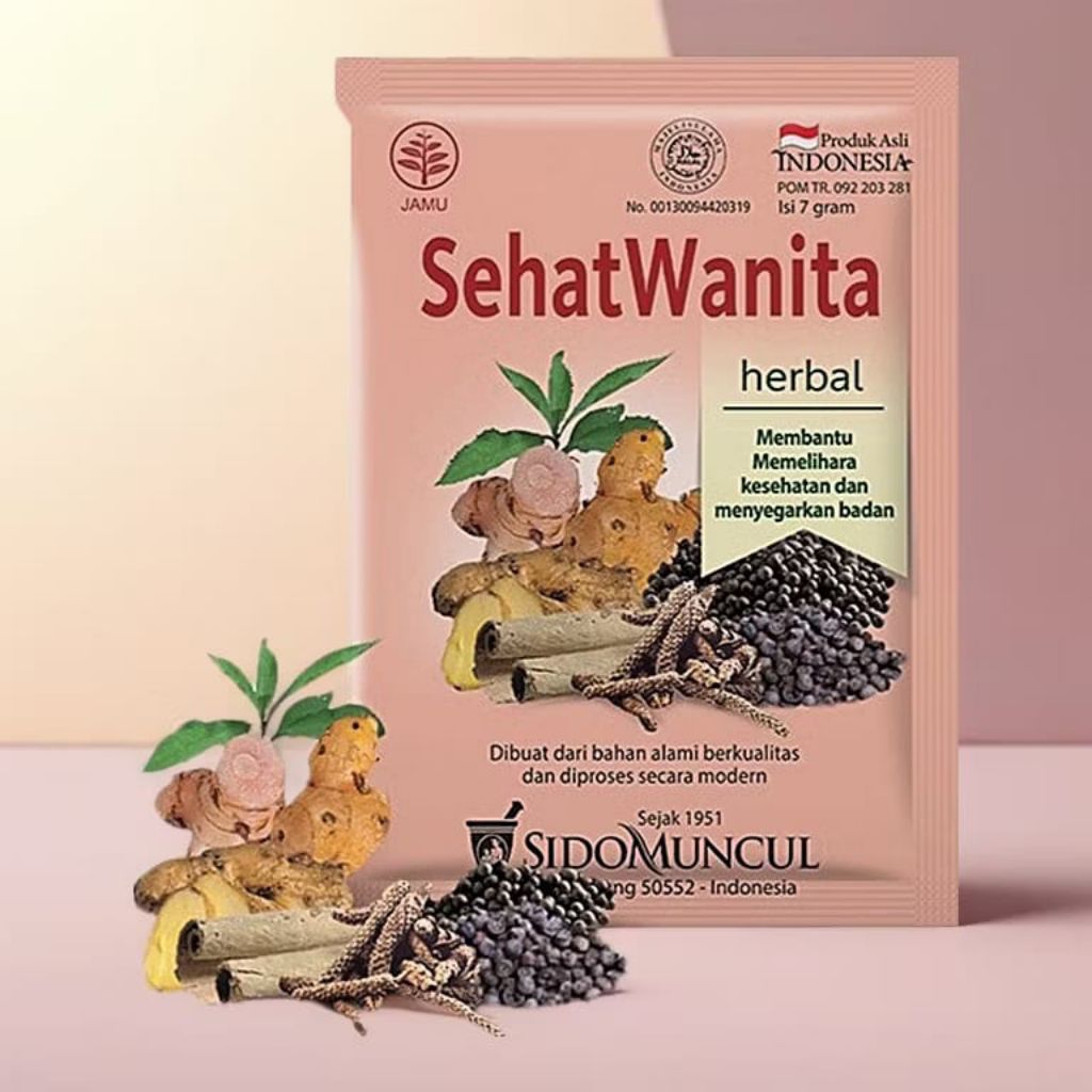

sehat wanita 10 sachet jamu sidomuncul