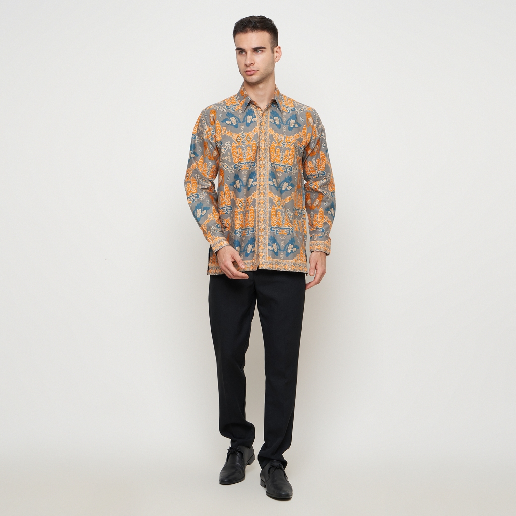 Rizkya Batik Kemeja Hem B Lengan Panjang