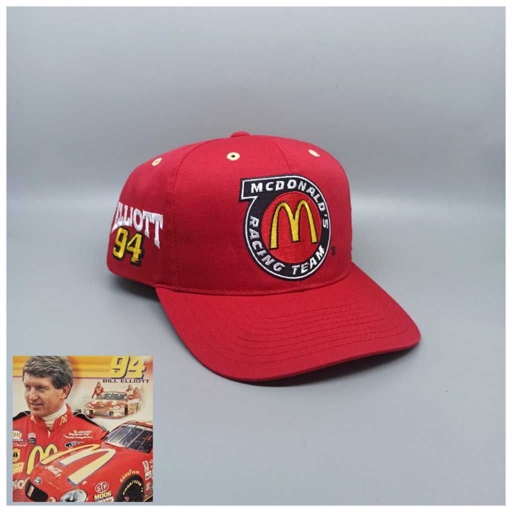 Topi Nascar McDonald’s Bill Elliot 94 Cap Vintage Second Original 287