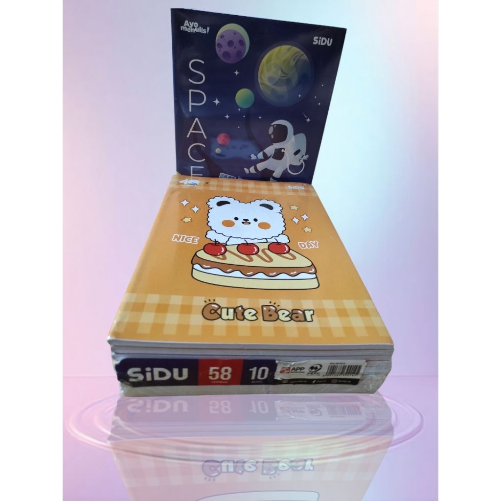 

SIDU buku tulis 58 lembar random perpack isi 10pcs