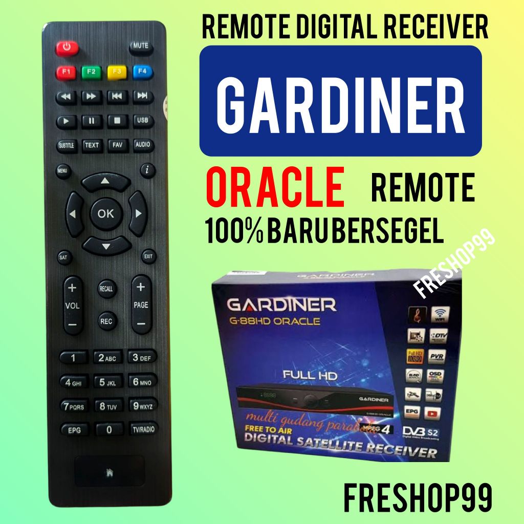 Remote receiver Gardiner digital set top box remot stb langsung pakai