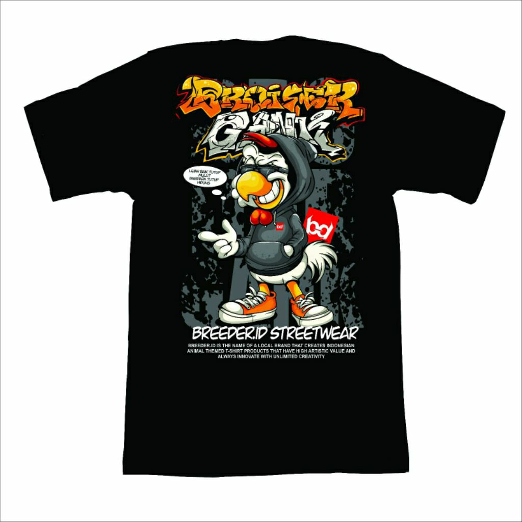BD060 - KAOS TERNAK KAOS BROILER GANK KAOS PETERNAK MUDA KAOS AYAM