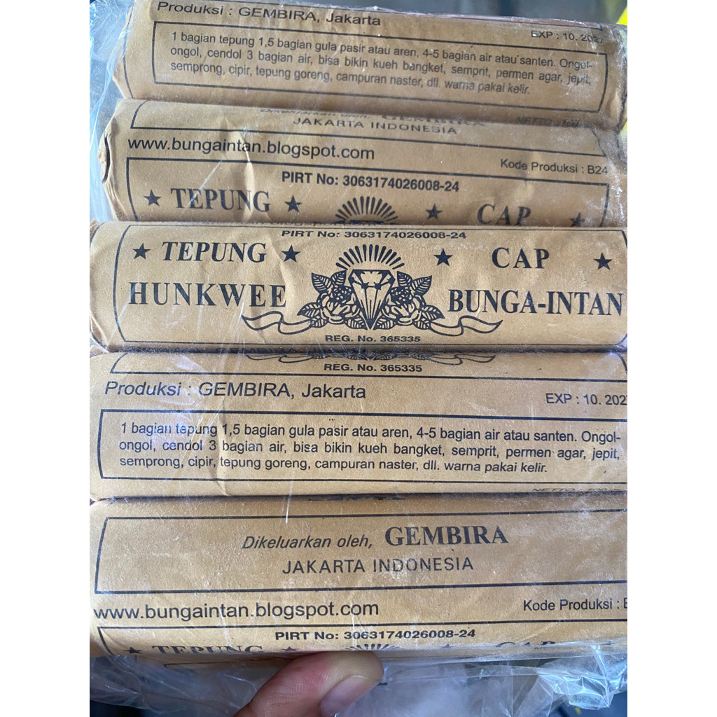

Tepung Hun Kwe Cap Bunga Intan 100gr / Tepung Hunkwe