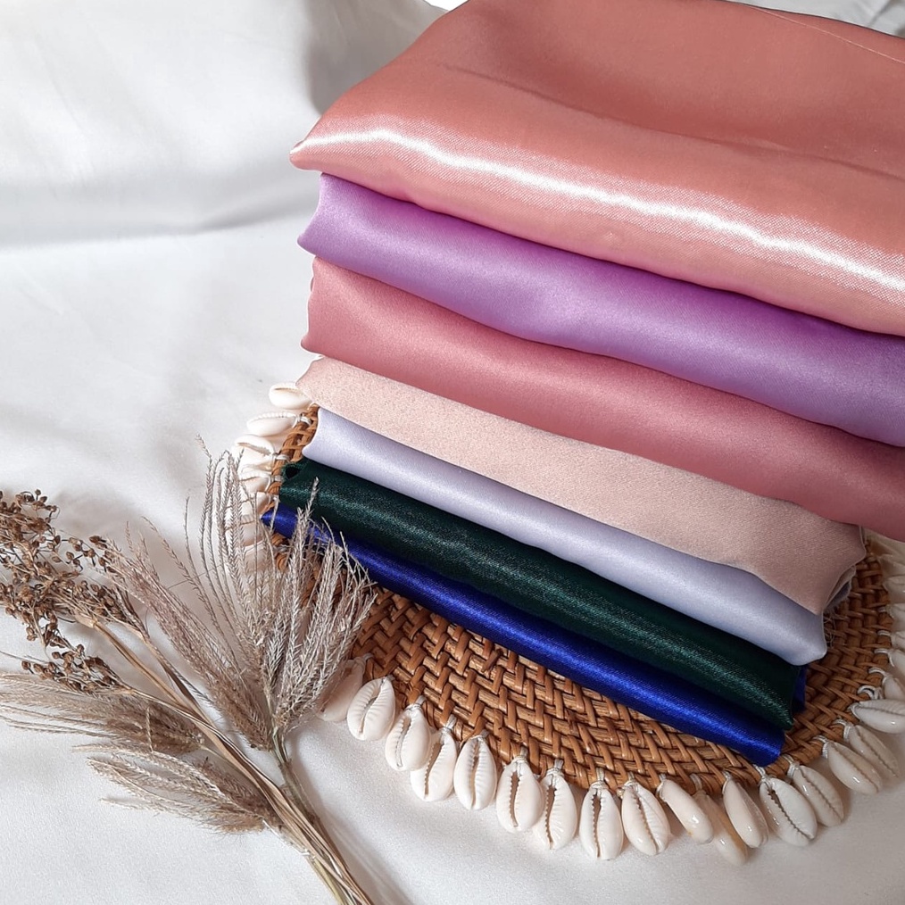 Kain Satin Kiloan  Kain Brukat Kiloan  Satin Dan Brukat Potongan  Bahan Masker KODE Z7W7