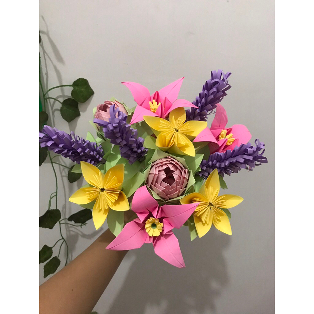 

Buket Bunga Kertas Origami