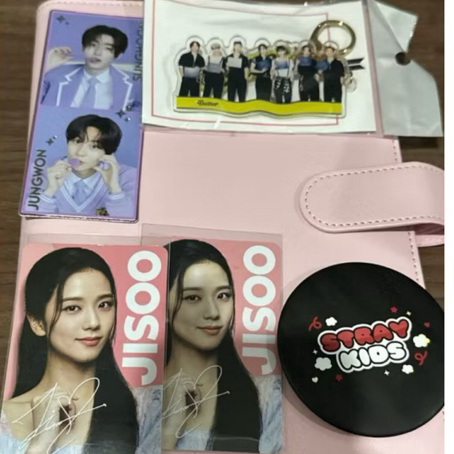 

binder photocard macaron pink
