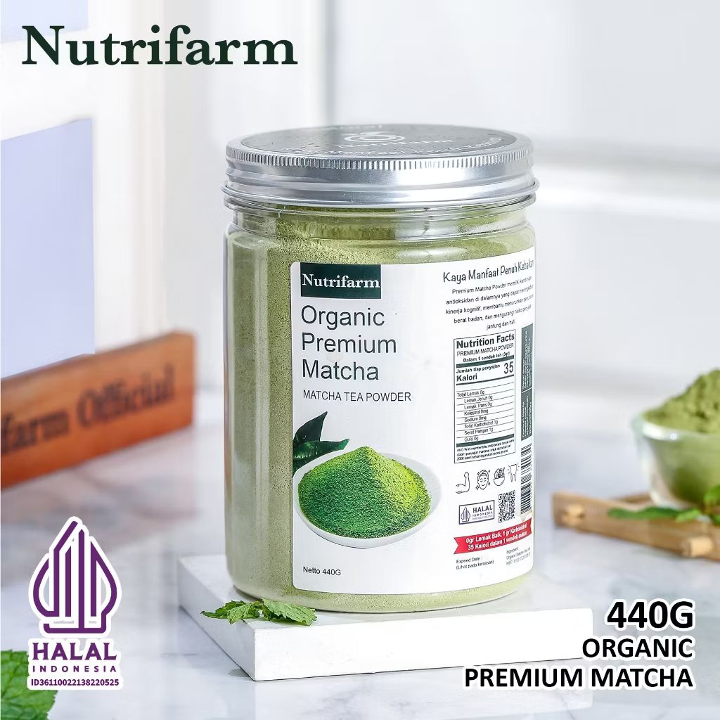

Serbuk Bubuk Organik Pure Matcha Green Tea Powder Toples 440g