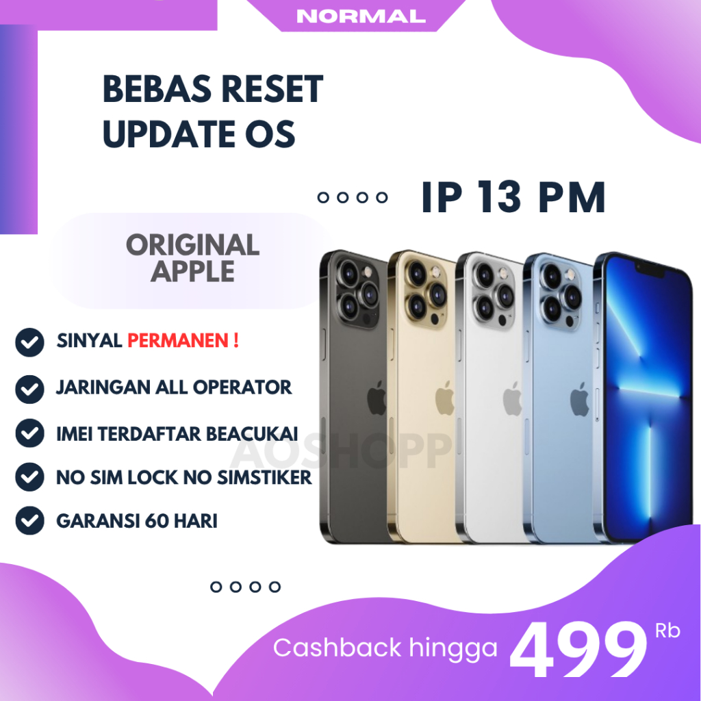 ip 13 pro   | 13 pro max | All operator FULLSET 128GB 256GB 512GB Normal Second inter Sinyal ALL OPE