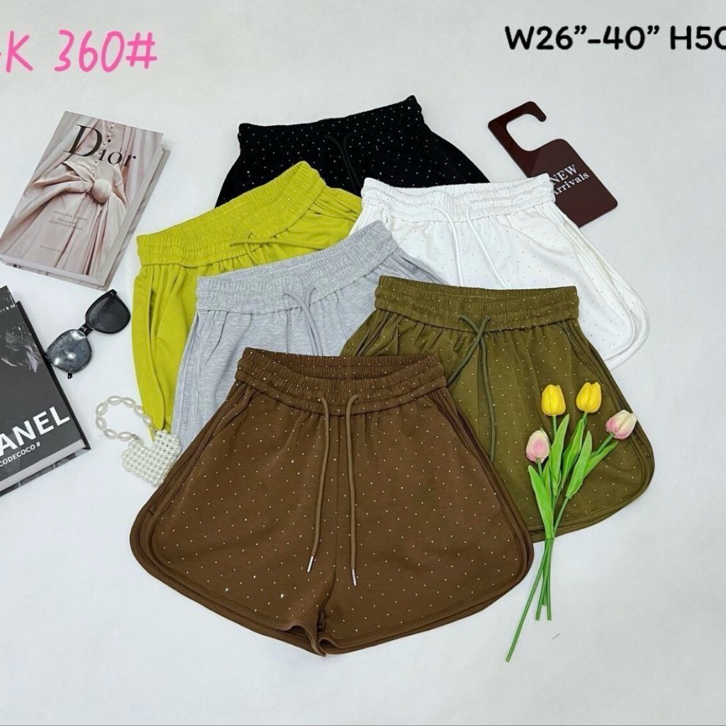 A&K FASHION PANTS (360) - CELANA PENDEK BINTIK NYAMAN