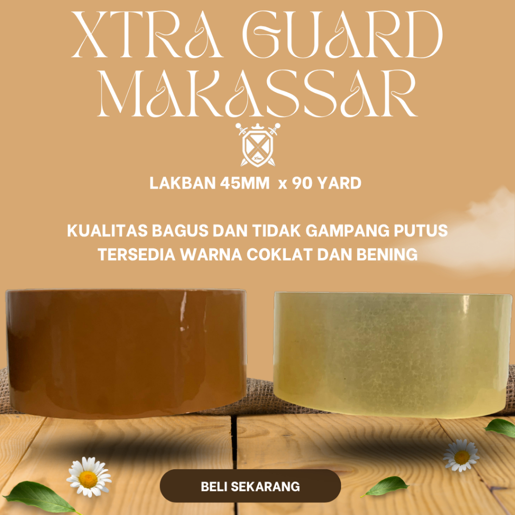 

Lakban Bening / Coklat XTRA GUARD 2 inch x 90 Yard
