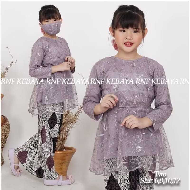 (REAL PICK) SET KEBAYA ANAK RNF PEREMPUAN TANGGUNG 5-12 TAHUN /Kebaya aurora pita anak/KEBAYA MODERN