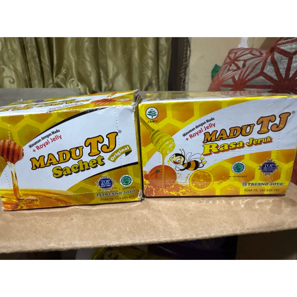 

madu TJ sachet rasa original/Rasa Jeruk 12sachet) 20 gr