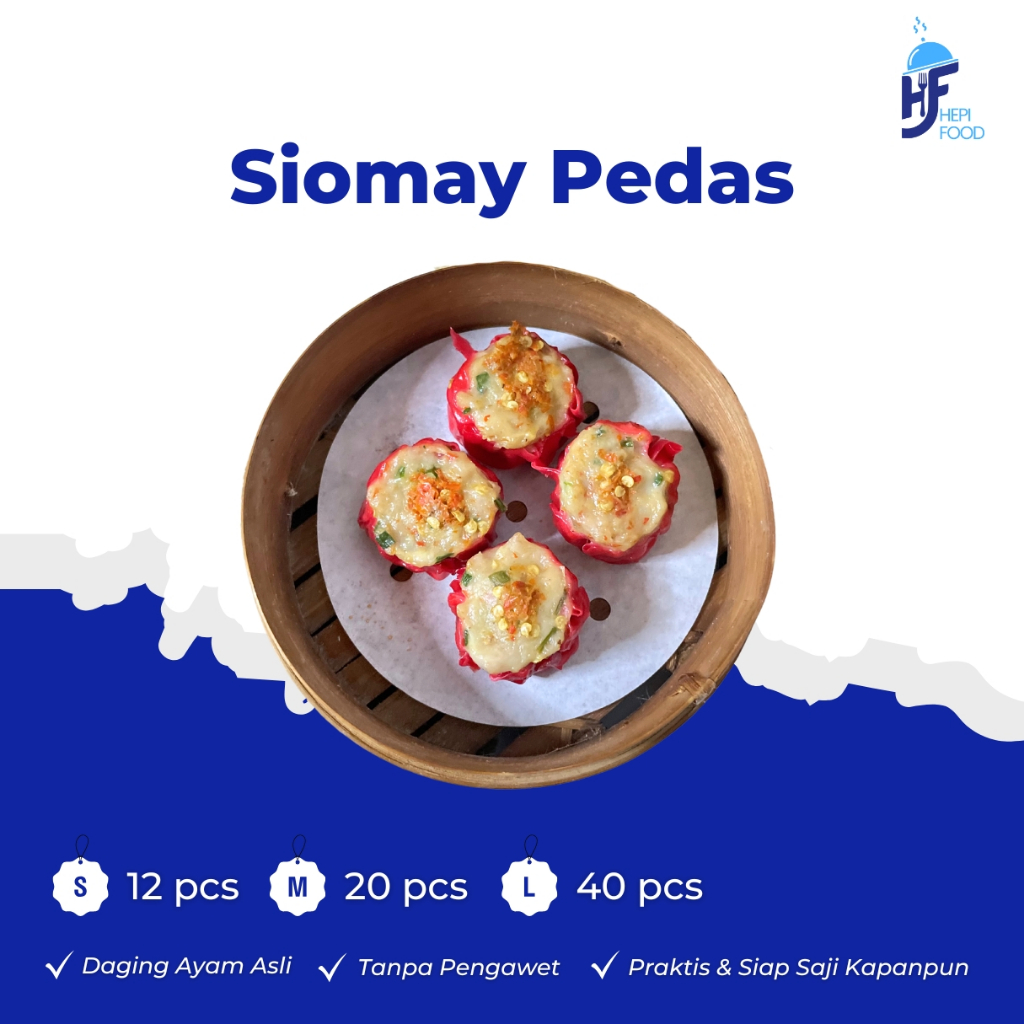 

HEPIFOOD Siomay Pedas Frozen Dimsum | Kemasan Usaha | 12,20,40 pcs | Lezat Berkualitas | Tanpa Pengawet