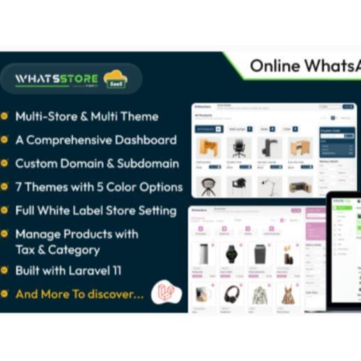 cd aplikasi web php laravel saas pembuat toko whatsapp - WhatsStore SaaS - Online WhatsApp Store Bui