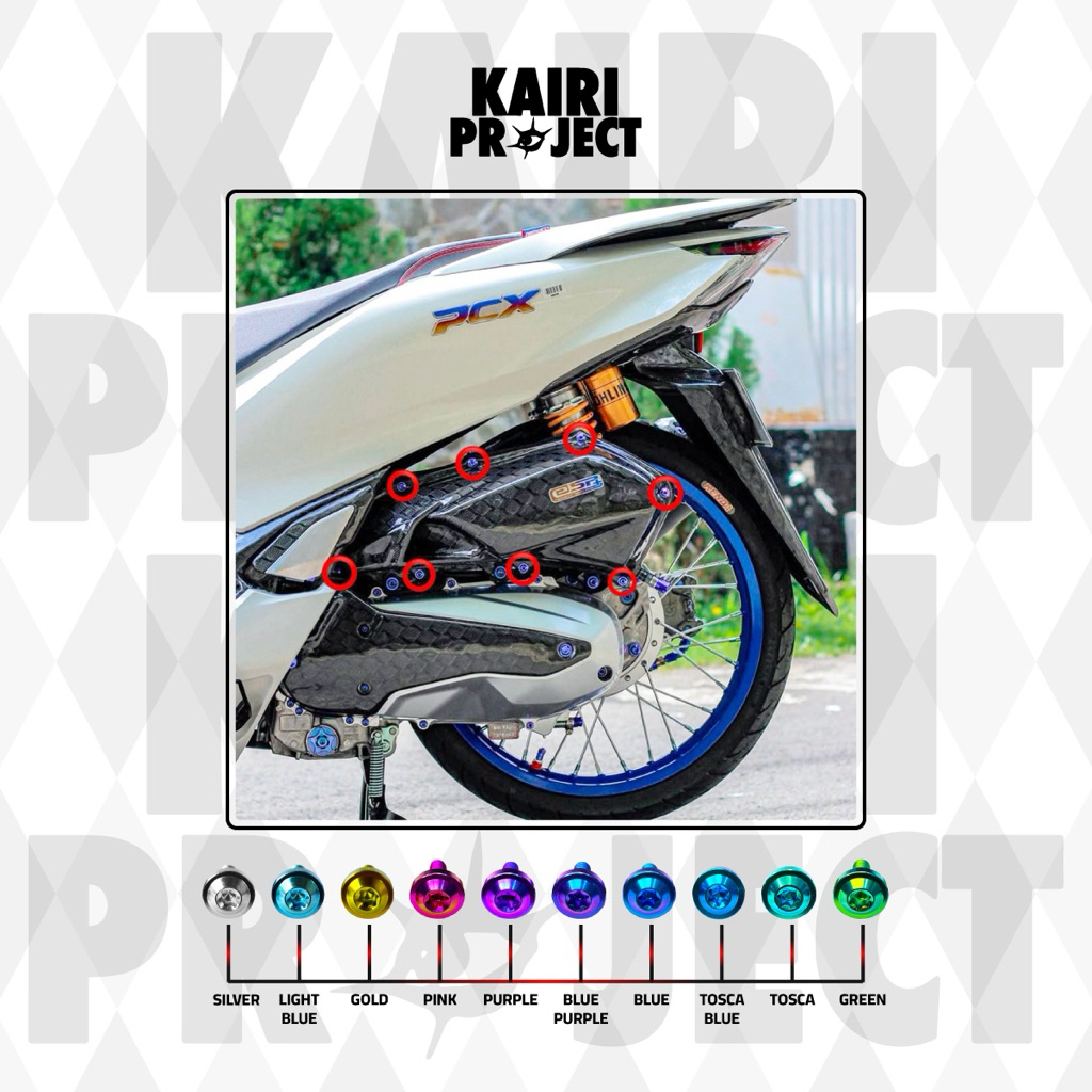 Baut titanium set Filter pcx,vario 160