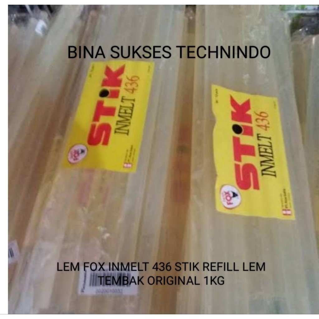 

LEM FOX INMELT 436 STIK REFILL LEM TEMBAK UKURAN NORMAL 1KG