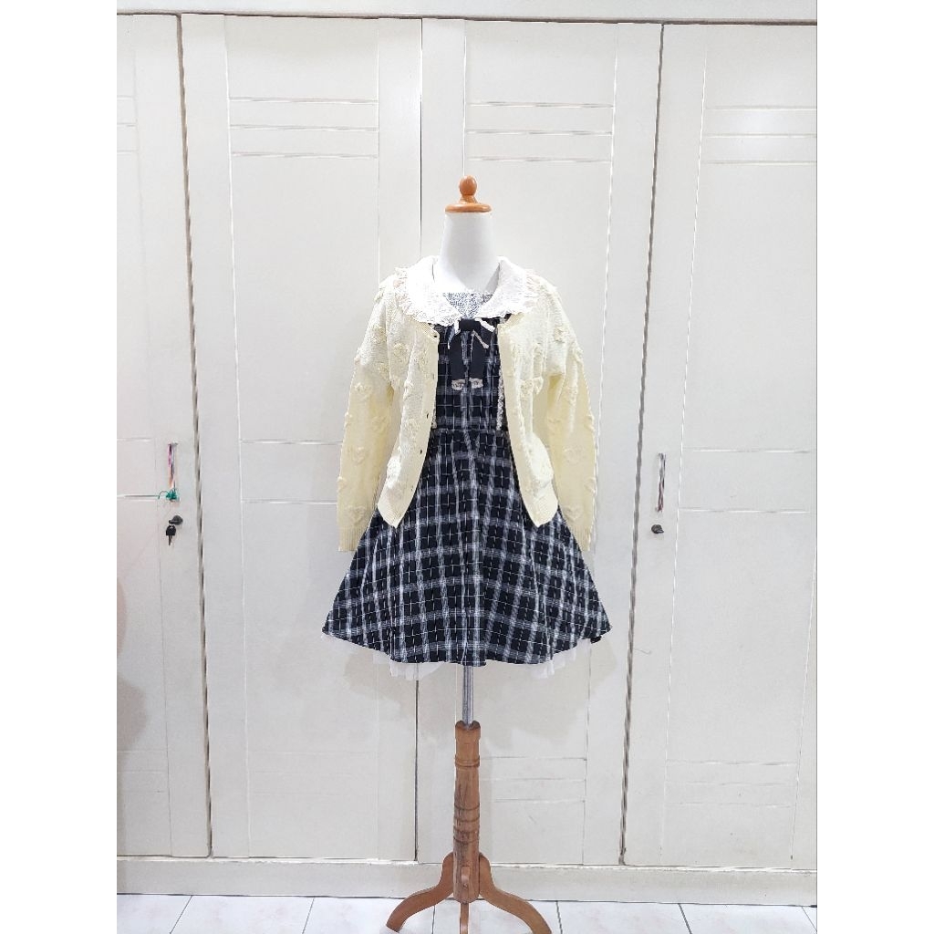 Cardi marrie love timbul kawai kawaii liz lisa rojita dear my love deary | jiraikei jirai kei grunge