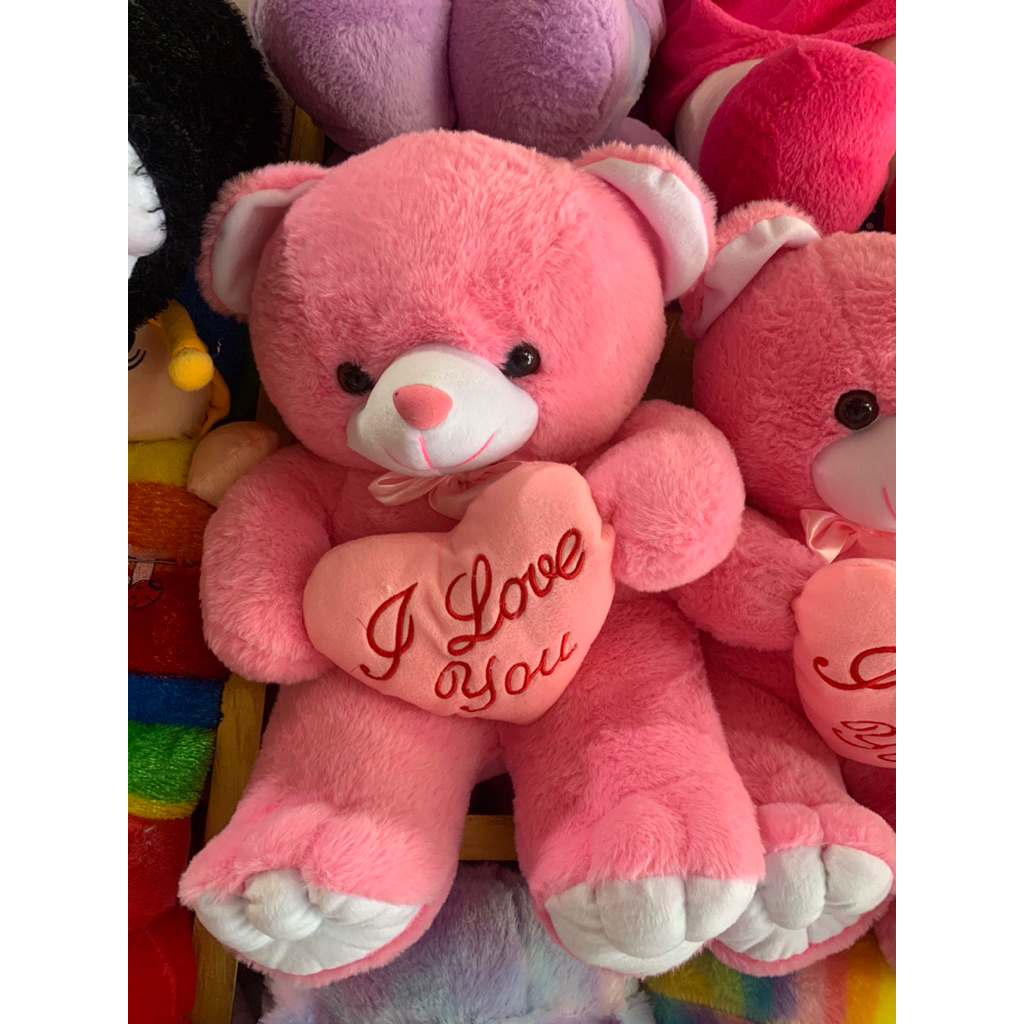 Boneka Teddy Bear Love Bantal I Love You Ukuran M – Boneka Hadiah Ulang Tahun / Valentine / Anak