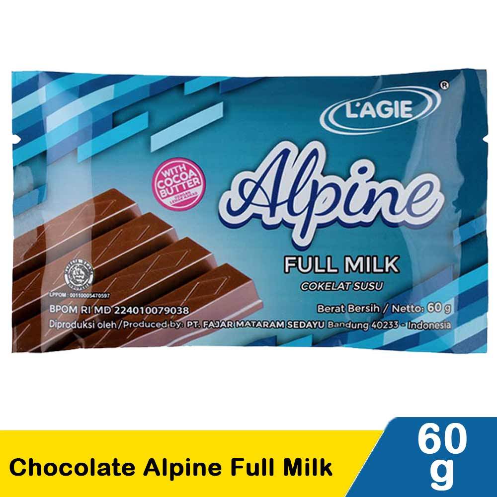 

l'agie chocolate alpine full milk 60g