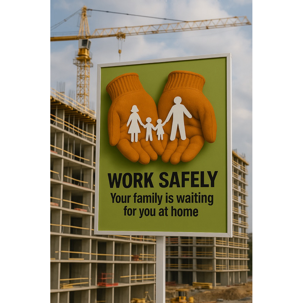 

WORK SAFELY #SAFETY POSTER ~ KELUARGAMU MENUNGGU DIRUMAH