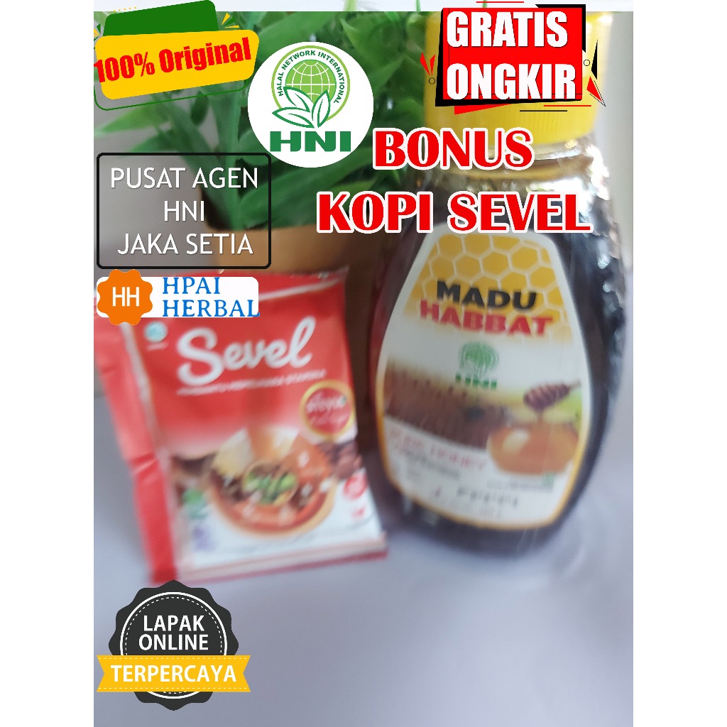 

Madu Habbat HNI - Lebah Nektar bunga Habbatussauda 100% Madu Tanpa Campuran