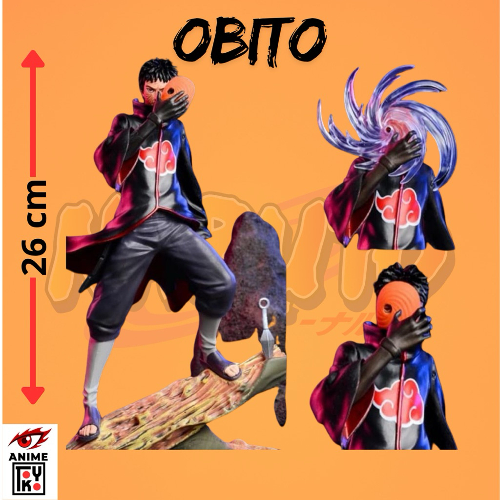 action figure naruto Obito Akatsuki terbaru