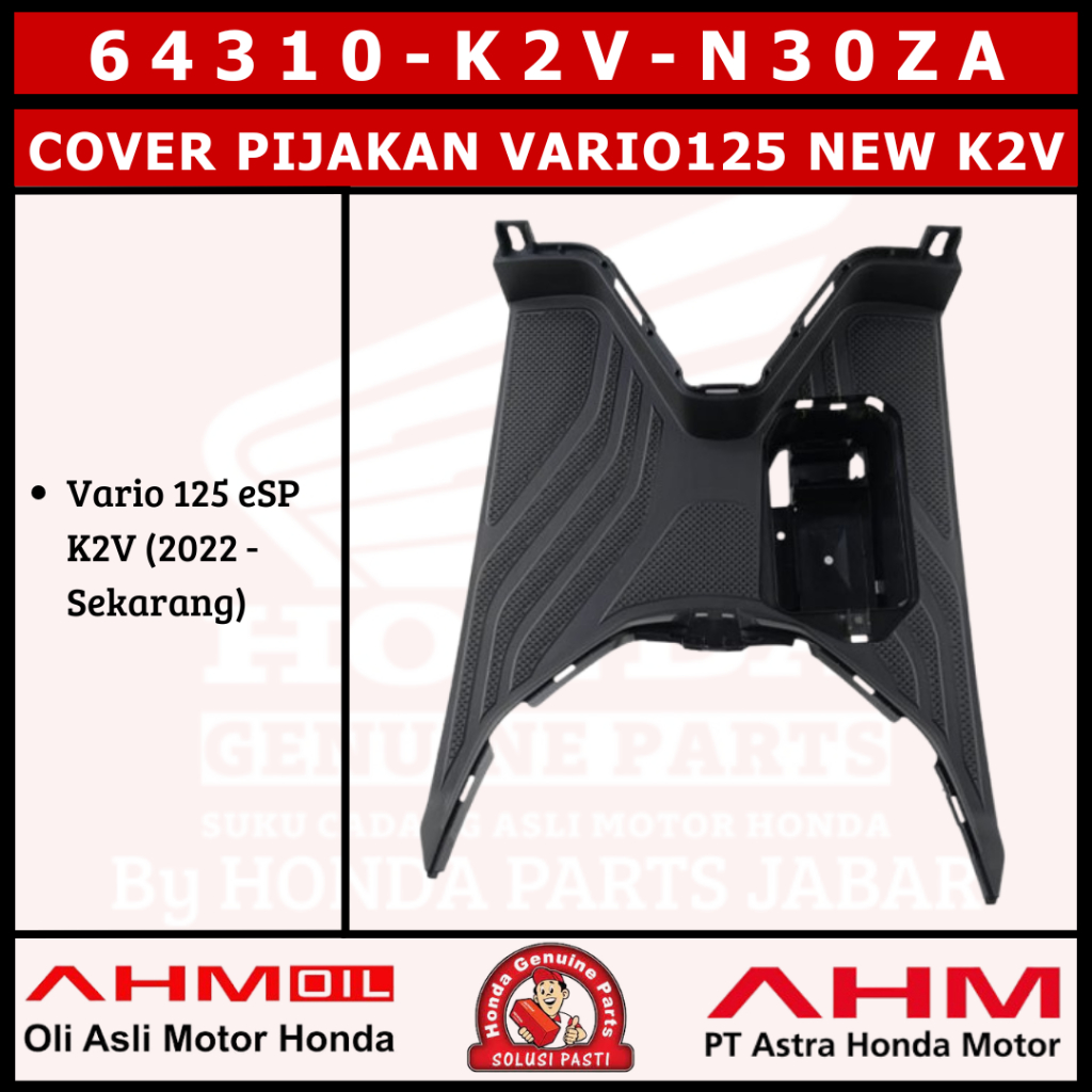 Cover Pijakan Vario125 New 2022 - Sekarang K2V 64310K2VN30ZA