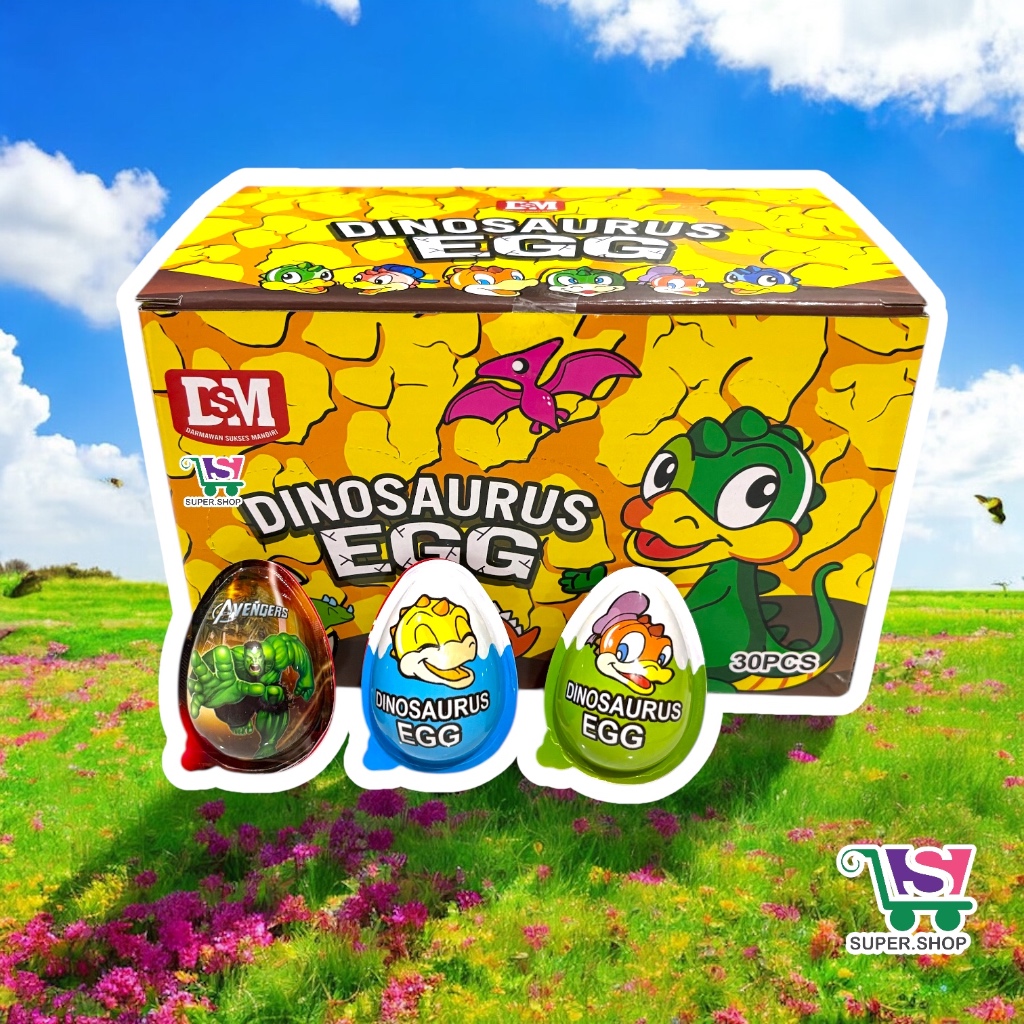 

Dinosaurus Egg Cokelat Telur Dino PACK (isi 30 pcs)