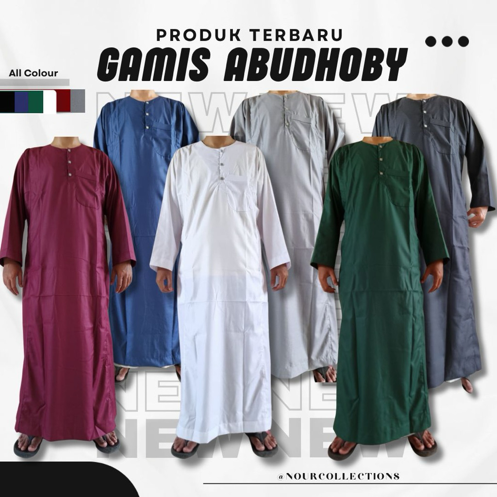 Gamis Mesir Tanpa Kerah | Gamis Pria AbuDhobi Kekinian