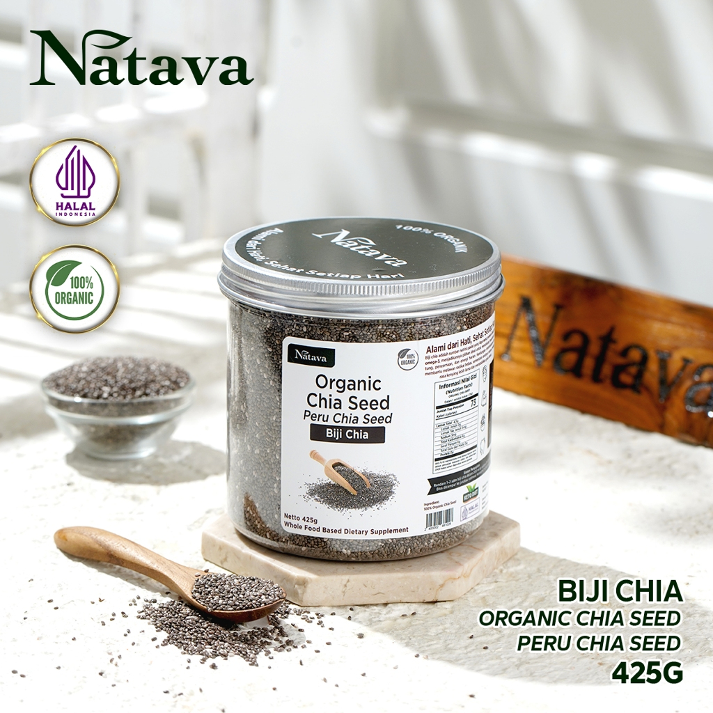 

Natava Chia Seed Biji Chia Peru 425gr Organik