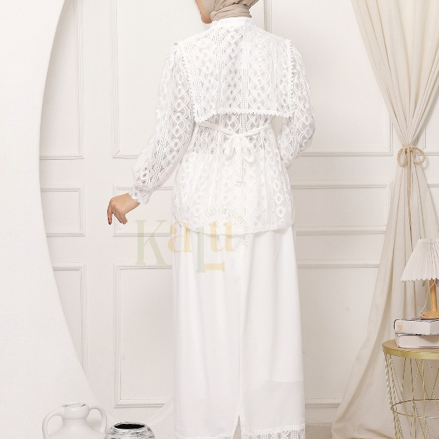 One Set Ans Blouse Baju Kondangan Wanita One Set Brukat Blouse Brukat Blouse Rok Span Aesthetic