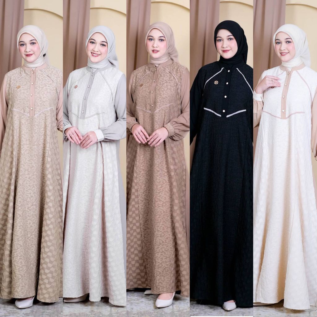 GAMIS DRESS ZAIRA ORI PREMIUM BY NINOS DESIGN