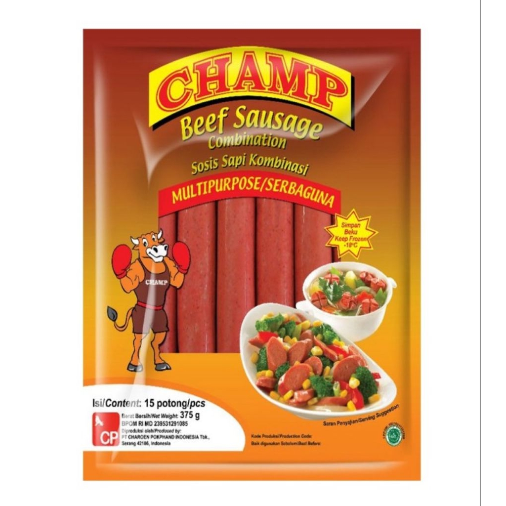 

champ beef sausage 375gr
