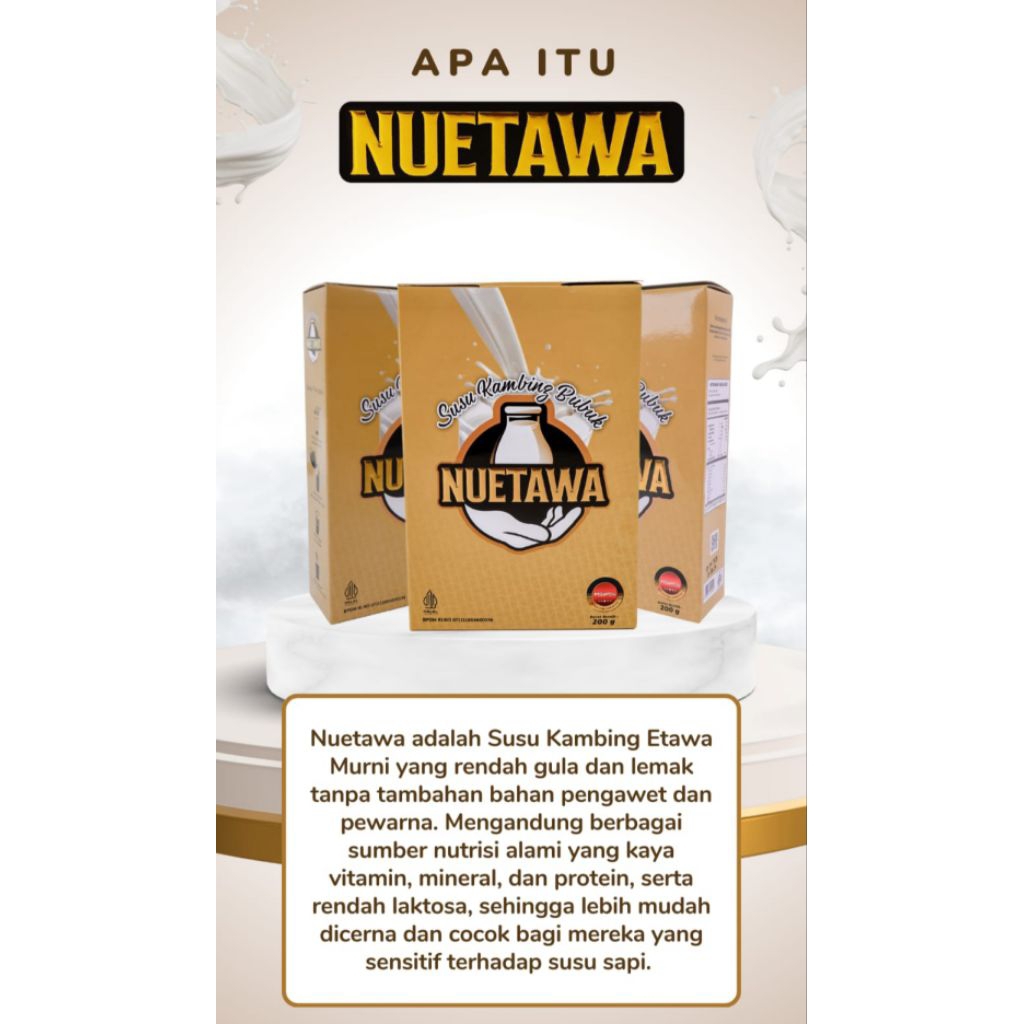 

Susu Kambing Nuetawa Original Bubuk 200 gram
