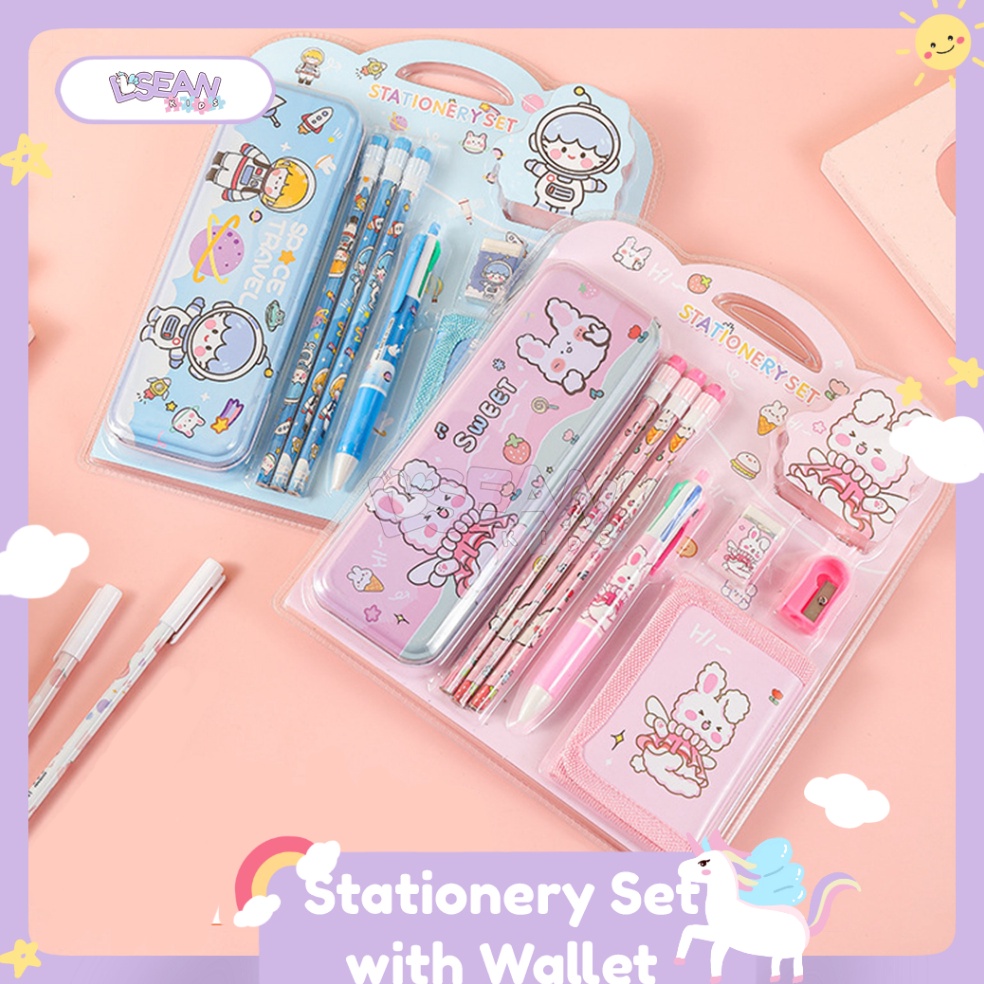 

KODE U65R SET ALAT TULIS ANAK SEKOLAH KARAKTER KARTUN LUCU 8 IN 1 PAKET GIFT BOX STATIONERY KOTAK PENSIL DOMPET PENSIL PENGHAPUS RAUTAN BOLPEN LENGKAP