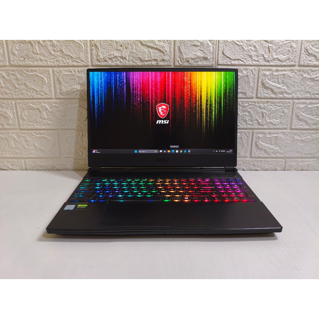 MSI Leopard GL65 9SFK i7 9750H Nvidia RTX 2070 8GB | RAM 32GB SSD 512GB | Laptop Gaming Second Bekas
