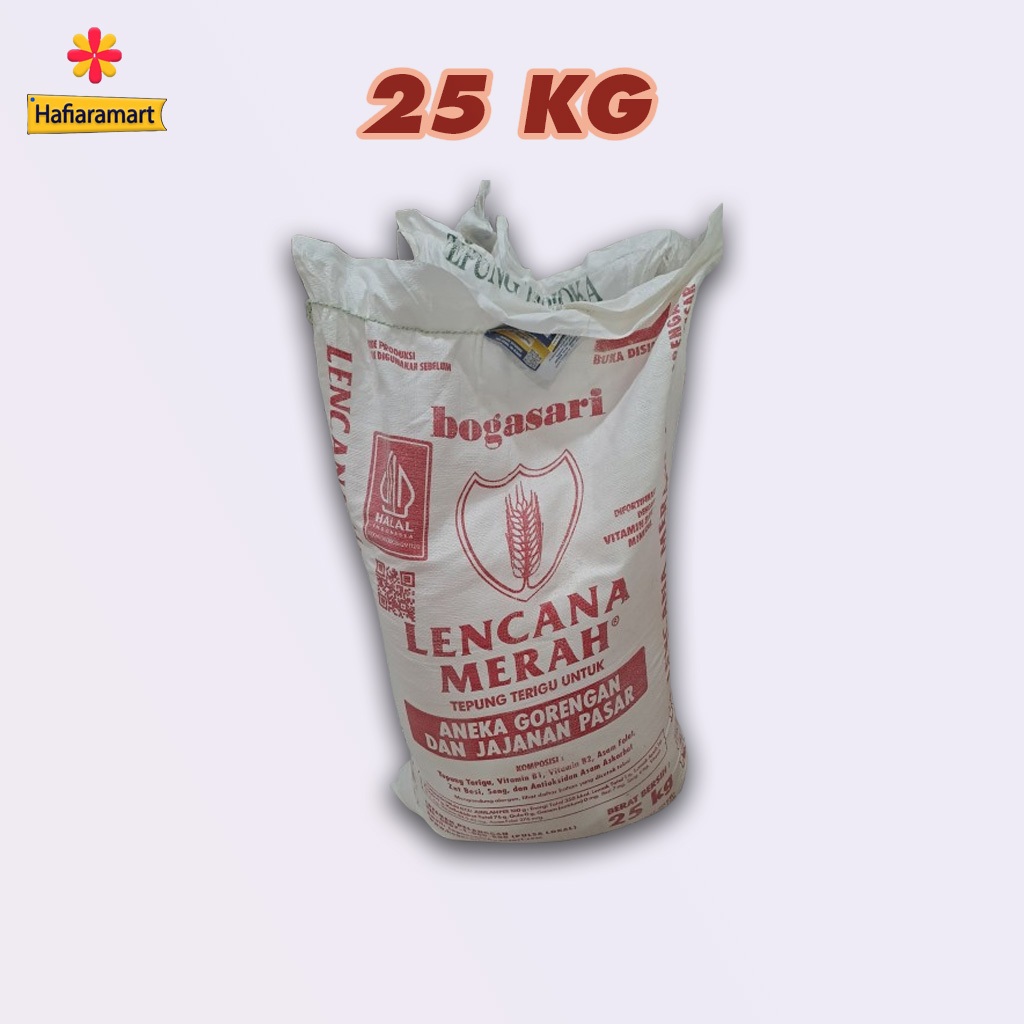 

Tepung Terigu Lencana Merah 25 Kg