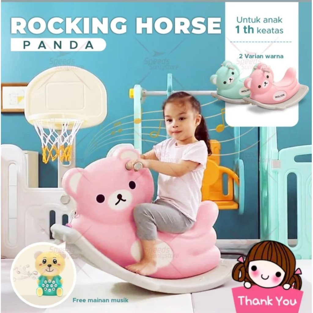 Rocking horse mainan kuda anak