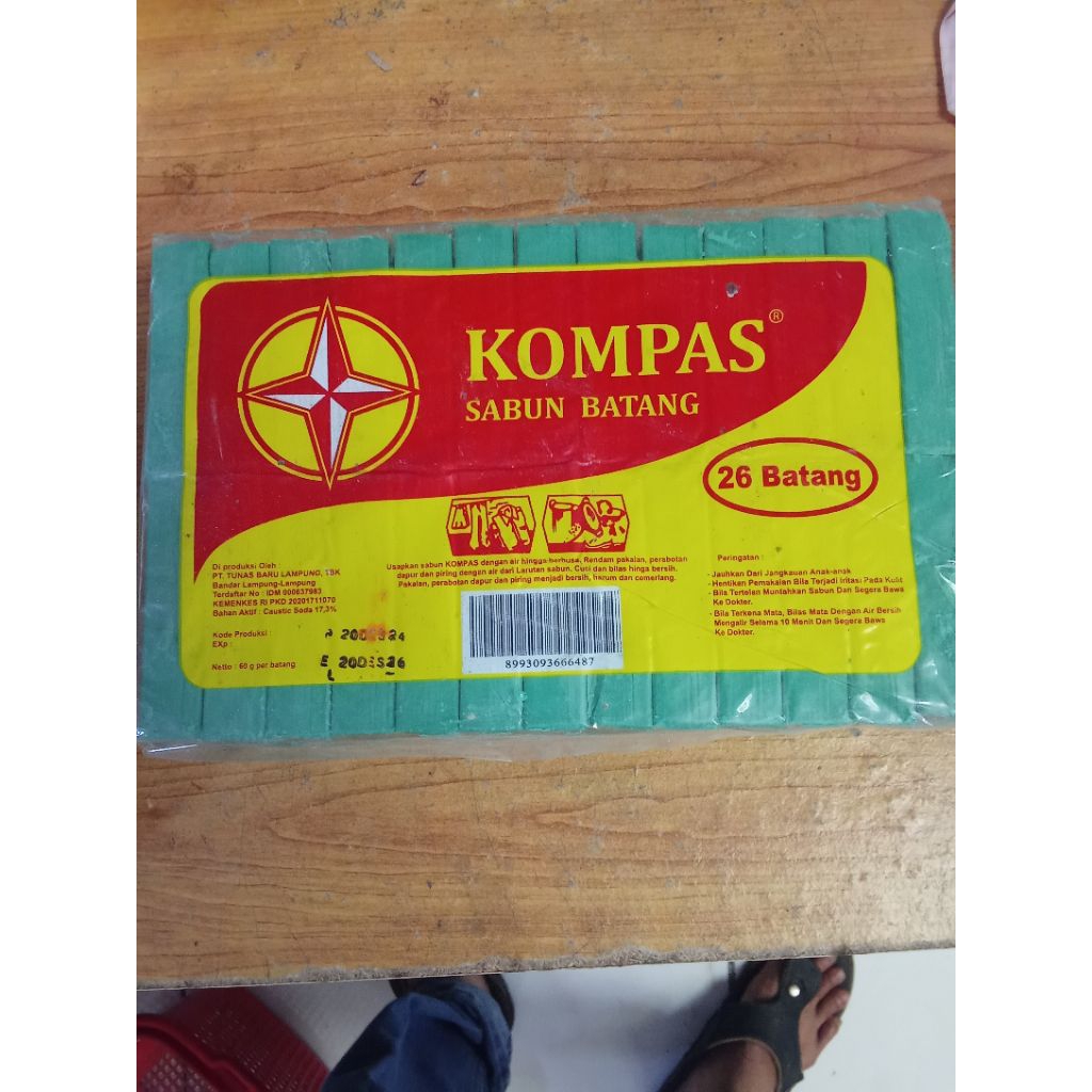 sabun kompas sabun batang sabun radio sabun cuci pakeyan 1pk isi 26pcs