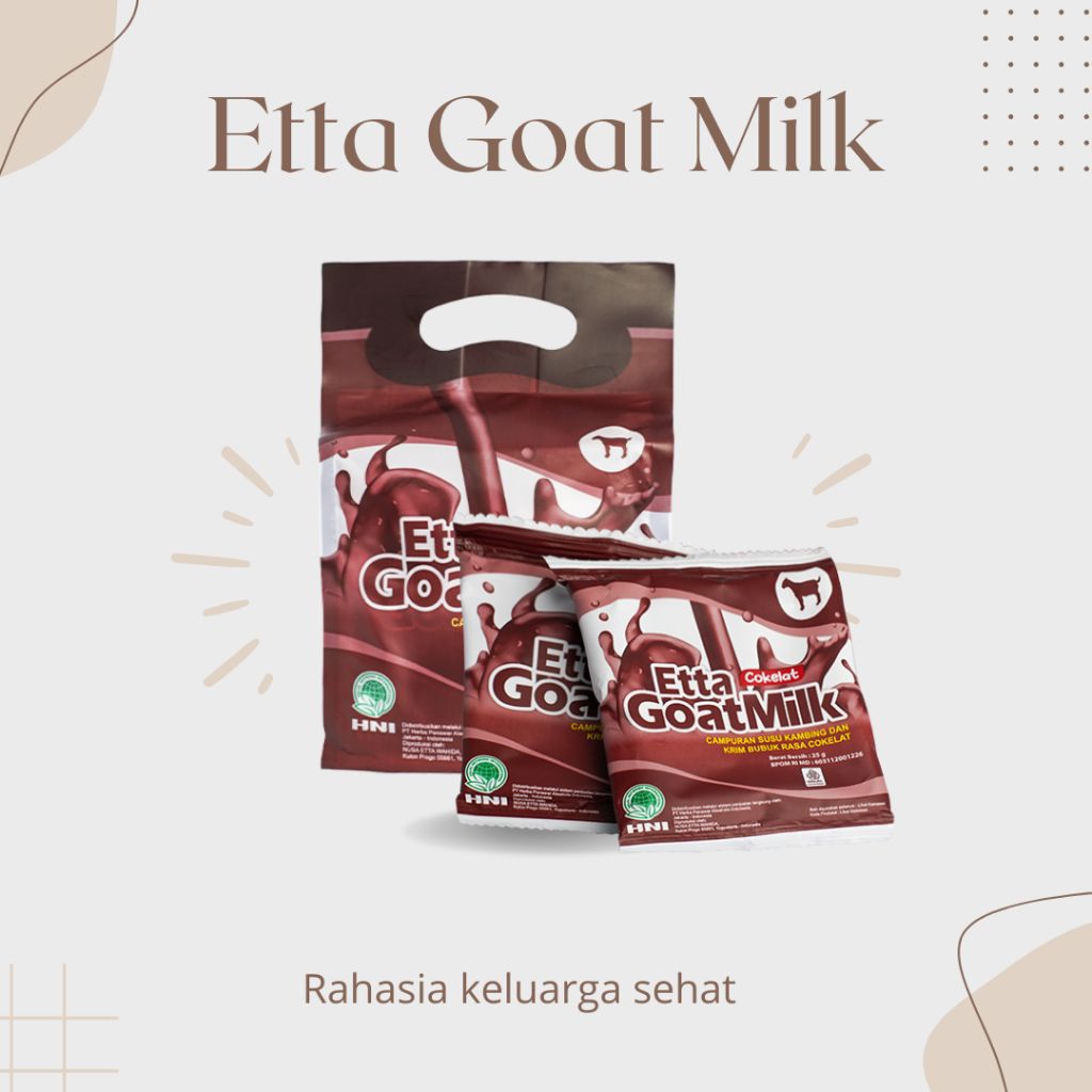 

Susu Kambing Cokelat HNI Etta Goat Milk Cokelat
