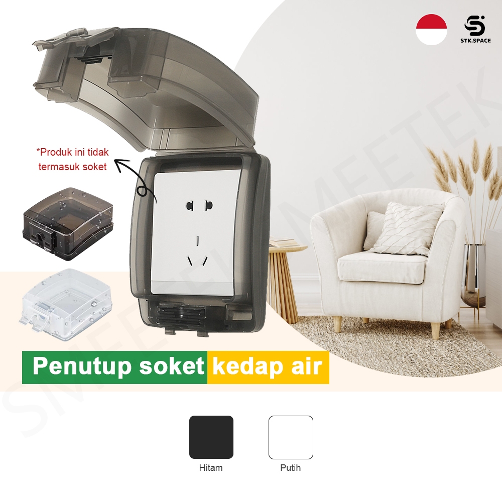 STK Stop kontak anti air Tutup Stop Kontak Listrik Cover  Anti Air Pelindung colokan listrik