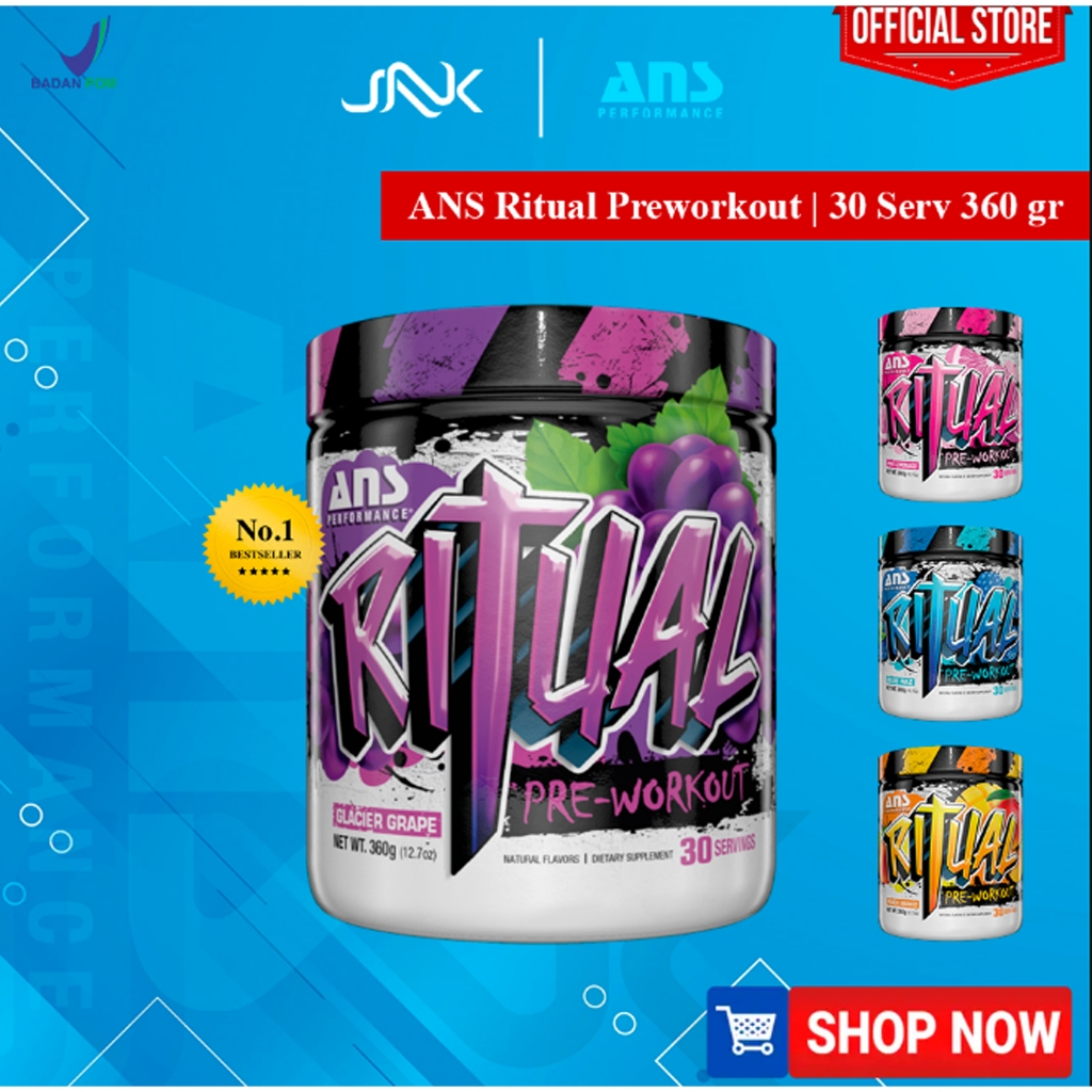 ANS Ritual Preworkout 30 Serving | PWO Power Energy Stamina Fokus Endurance Pump Muscle Pre Workout