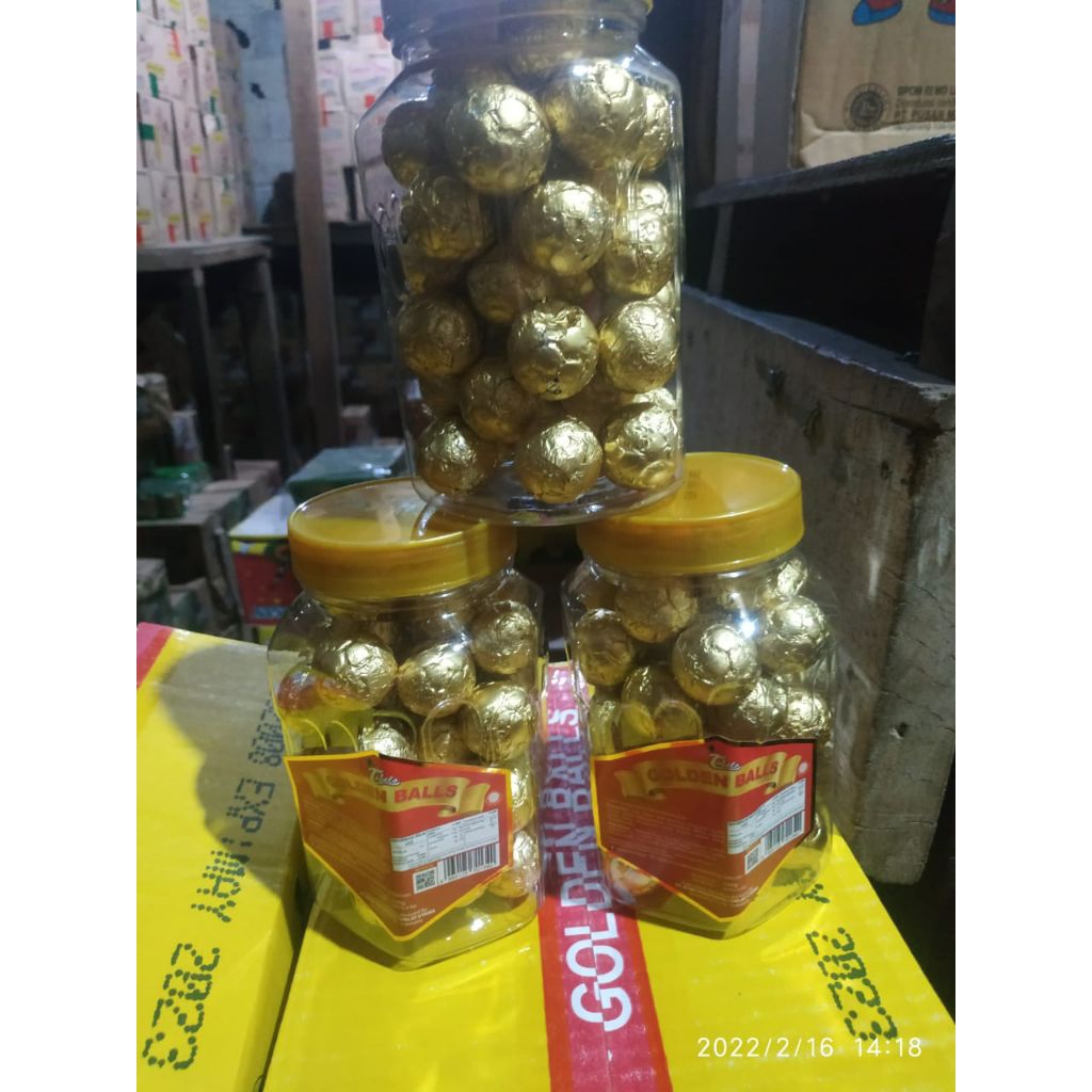 

coklat bulat Tobelo gold bal 40pcs