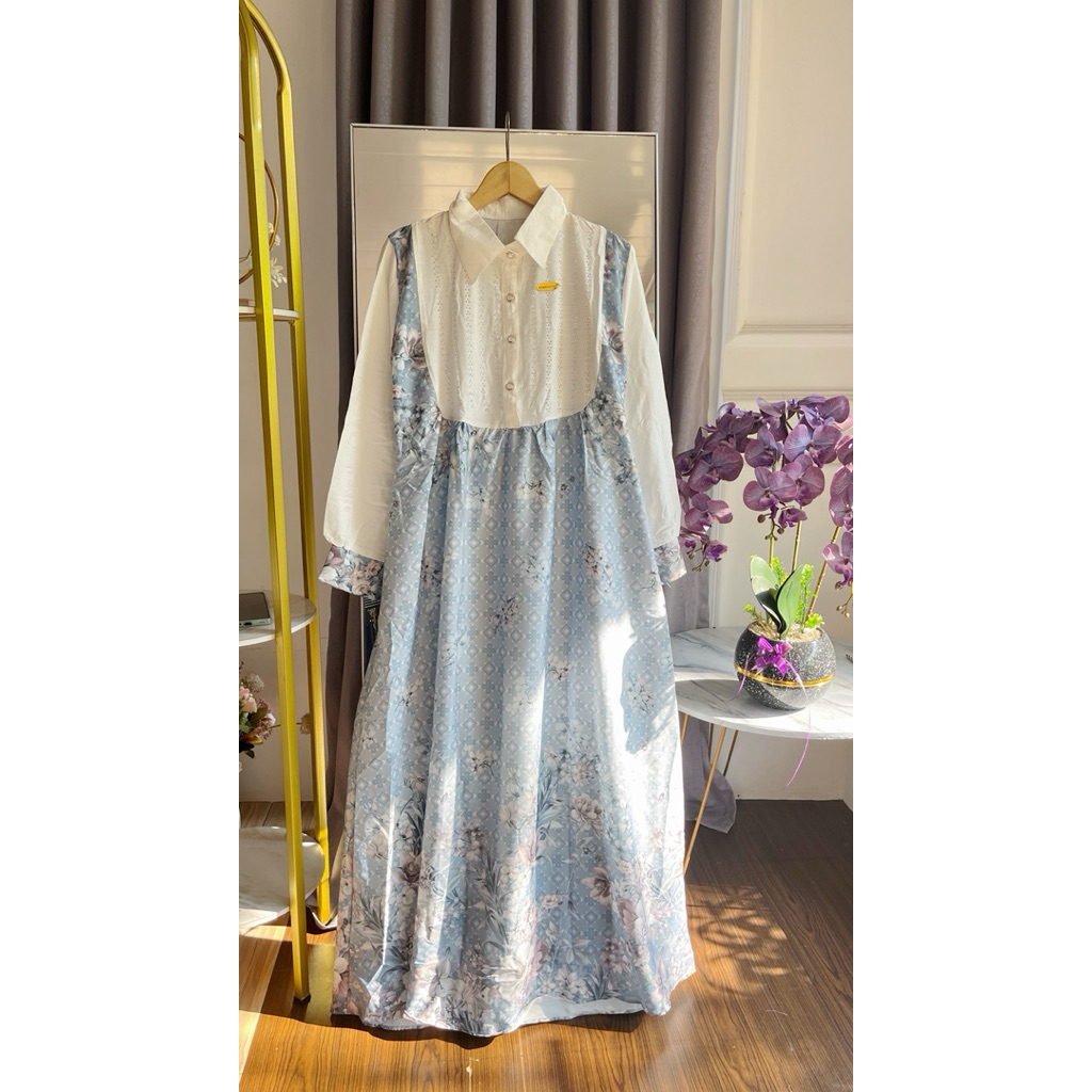 GAMIS LIONEL SWAROSKY BY ALESYANA / Gamis terbaru / gamis motif / LIONEL