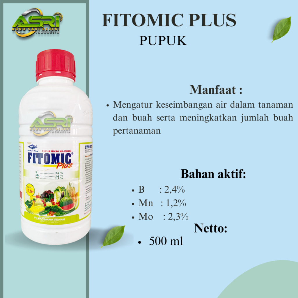 FITOMIC PLUS 1Liter PUPUK MIKRO MAJEMUK