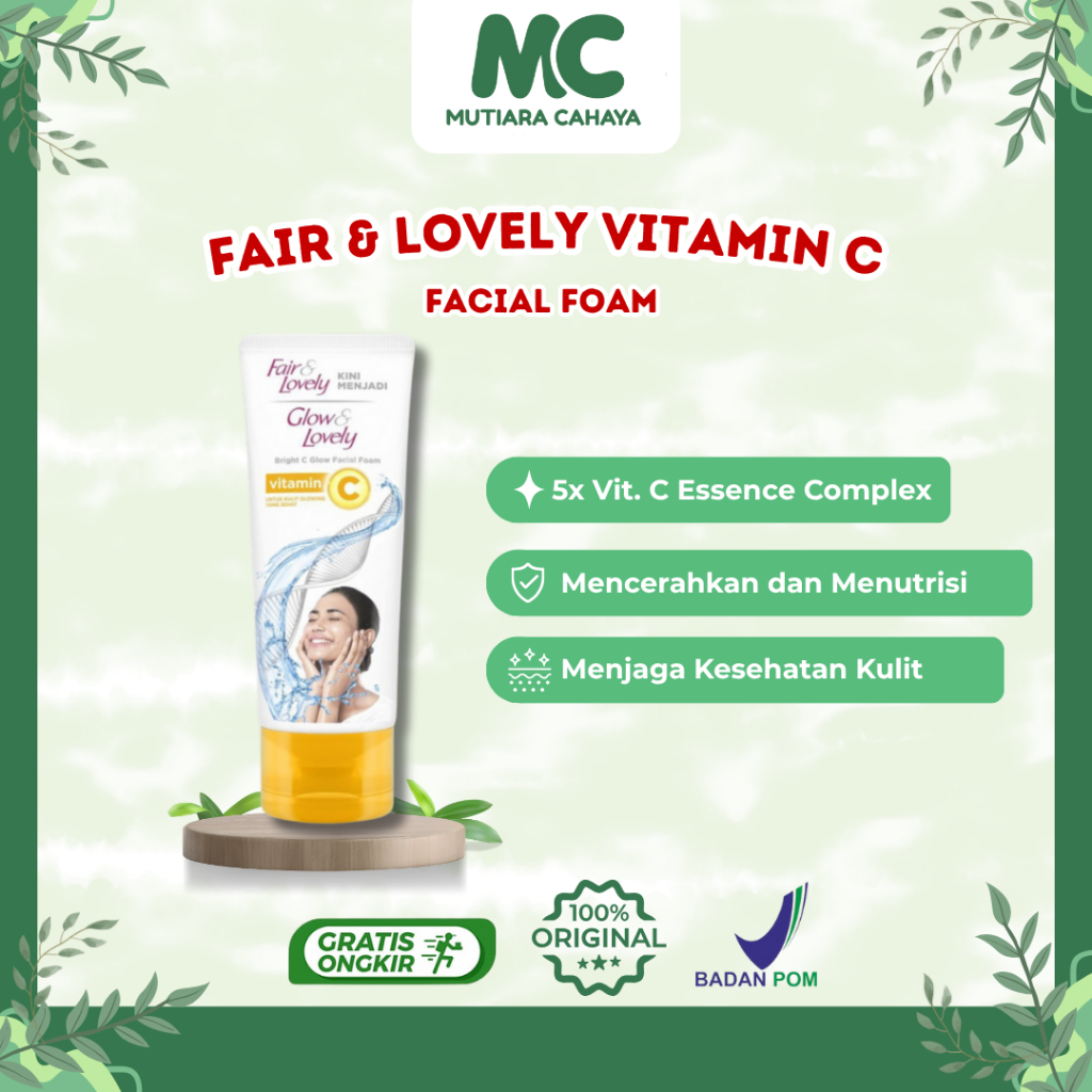 MC Official - Fair & Lovely Vitamin C Facial Foam | Facial Wash | Sabun Cuci Muka