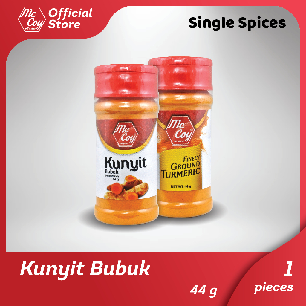 

McCoy Kunyit Bubuk – Warna & Aroma Alami | Bumbu Masakan Sehat