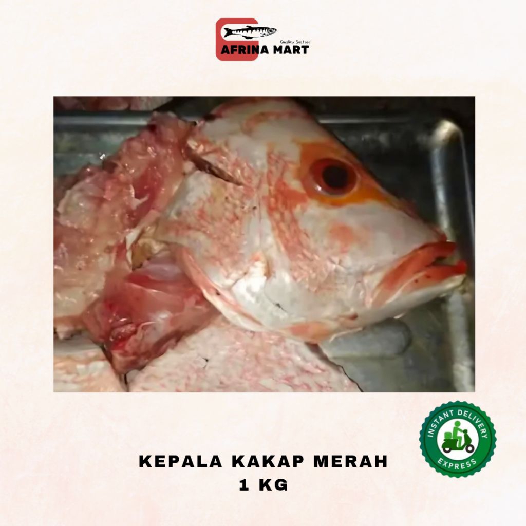

Kepala Kakap Merah 1 kg Frozen - Kirim Instant Afrina Mart