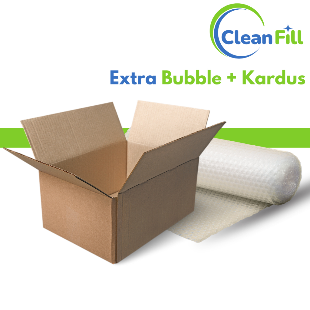 

CleanFill Extra Bubble + Kardus Untuk Kemasan